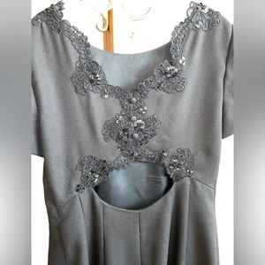 Back cut out evening gown